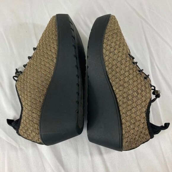 Womens‎ Steven by Steve Madden Wedge Shoe Gold Black Base 9 - Picture 4 of 9